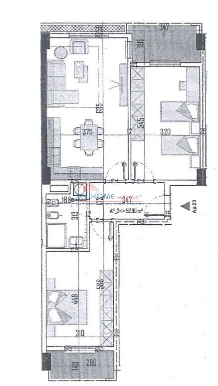 Apartament 2+1 ne Shitje Paskuqan