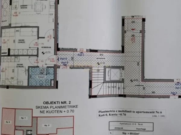 Tirane, shitet apartament 2+1 Kati 0, 79 m² 118.000 €