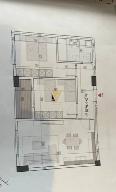 Tirane, shitet apartament 2+1+Ballkon Kati 1, 85 m² 103.000 € (PASKUQAN)