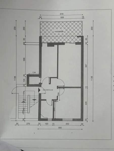 Tirane, shitet apartament 1+1 Kati 5, 80 m² 125.000 € (Rruga myslym keta)