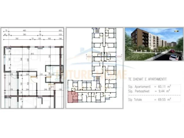 Tirane, shitet apartament 1+1+Ballkon Kati 0, 70 m² (Family Residence, Paskuqan, Tiranë)