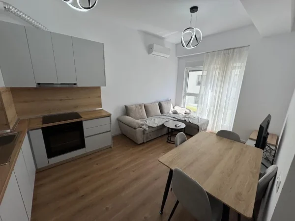 Tirane, jepet me qera apartament 1+1 Kati 5, 58 m² 400 € (Rezidenca Kaimi)