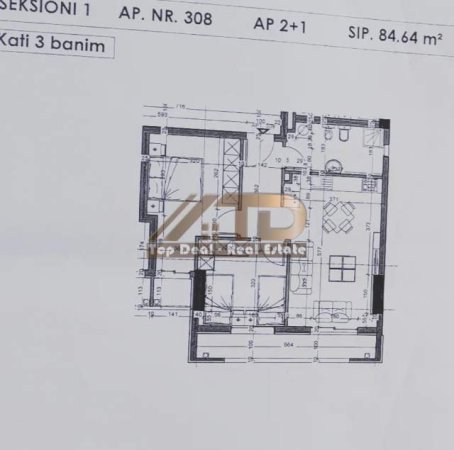 Tirane, shitet apartament 2+1+BLK 1.300 Euro/m2 (Rruga Bedri Karapici)