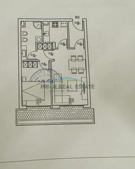 Tirane, shitet apartament 1+1, Kati 3, 78 m² 178.000 € Liqeni i Thate (perball Radisonit)