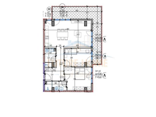 Tirane, shitet apartament 2+1+Ballkon Kati 3, 151 m² 260.000 € (Kodra e Diellit, Tirane)