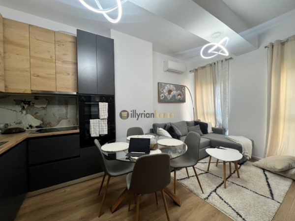 Tirane, jepet me qera apartament 1+1 Kati 5, 56 m² 450 € (Ali Demi)