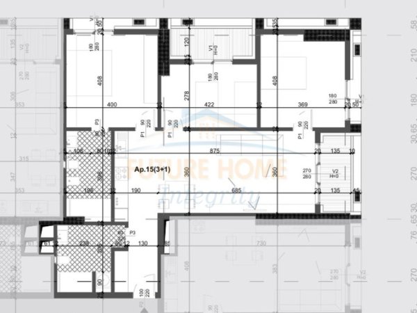 Tirane, shitet apartament 3+1+Ballkon Kati 5, 148 m² 296.200 € (Filigree Towe, Tiranë)