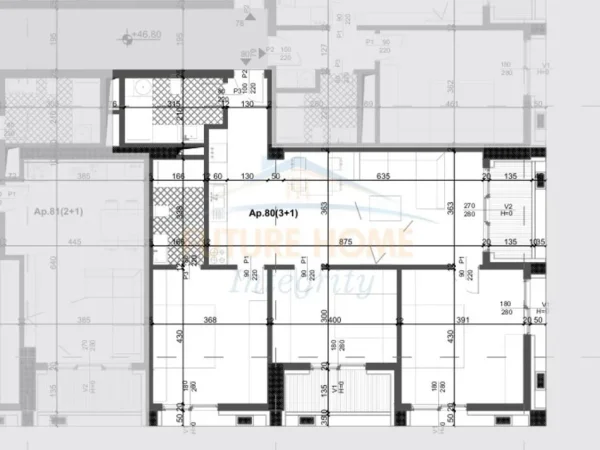 Tirane, shitet apartament 3+1+Ballkon Kati 12, 141 m² 311.080 € (Filigree Towe, Tiranë)
