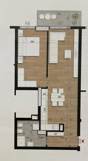 Tirane, shitet apartament 1+1+Aneks+Ballkon Kati 10, 80 m² 122.667 € (laprake)