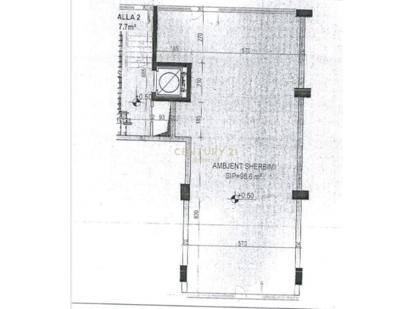 Tirane, shes dyqan Kati 0, 99 m² 500.000 € (Astir)