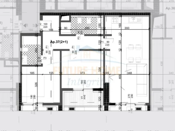 Tirane, shitet apartament 2+1 Kati 4, 113 m² 225.400 € (Xhamlliku)