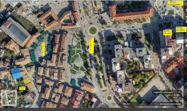 Korçë-Pazari Korçës, Shitet Ndërtes/Ambjent biznesi me 2-kate, sip.njolla ndërtesës 100m2, truall i lire 576m2, Çmimi 500'000€, në Pazarin e Korçës / 