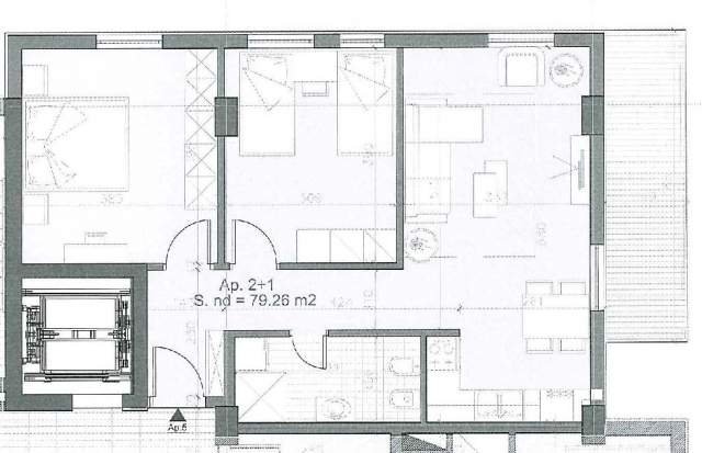 Tirane, shitet apartament 2+1+BLK Kati 2, 90 m² 74.990 Euro (QTU)