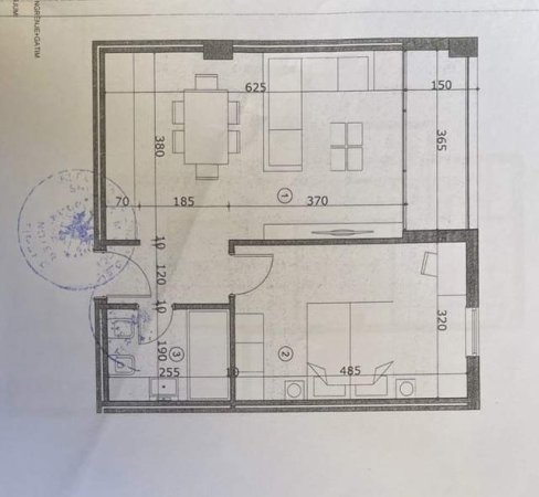 Tirane, shitet apartament 1+1 Kati 2, 68 m² 61.200 Euro (Burgu i Grave)