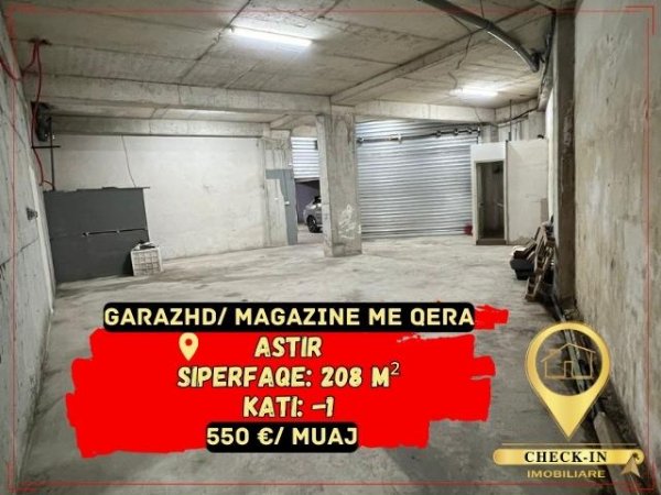 Tirane, jepet me qera garazh Kati -1, 208 m² 550 Euro (Astir)
