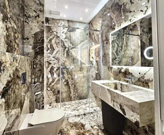 -JEPET ME QIRA apartament 1+1+ garazh totalisht i investuar si per vete me çdo gje cilesore te markave me te mira TEK LIQENI THATË