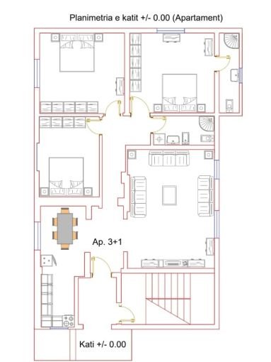 Tirane, shitet Vile 3 Katshe , 620 m² 400.000 € (Kamez)