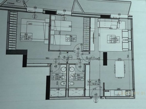 Tirane, jepet me qera zyre Kati 2, 105 m² 2.000 € (Kompleksi Dinamo)