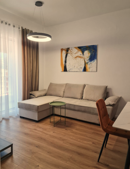 Tirane, jepet me qera apartament 1+1+Ballkon Kati 7, 60 m² 400 € (Rezidenca Kaimi)