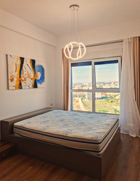 Tirane, jepet me qera apartament 1+1+Ballkon Kati 7, 60 m² 400 € (Rezidenca Kaimi)