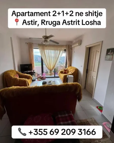 Tirane, shitet apartament 2+1 Kati 8, 130 m² (Rruga Astrit Losha)