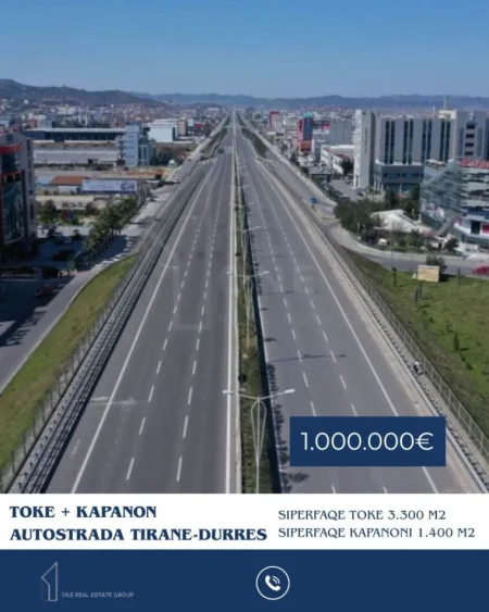 Tirane, shitet truall , 3.300 m² 1.000.000 € 