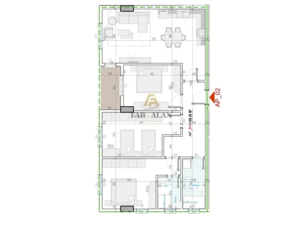 Tirane, shitet apartament 3+1 Kati 1, 126 m² 101.000 € (Kamez)