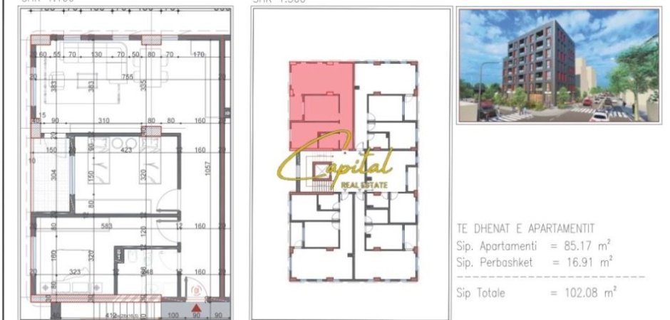 Tirane, shitet apartament 2+1 Kati 2, 102 m² 153.000 € (PASKUQAN)