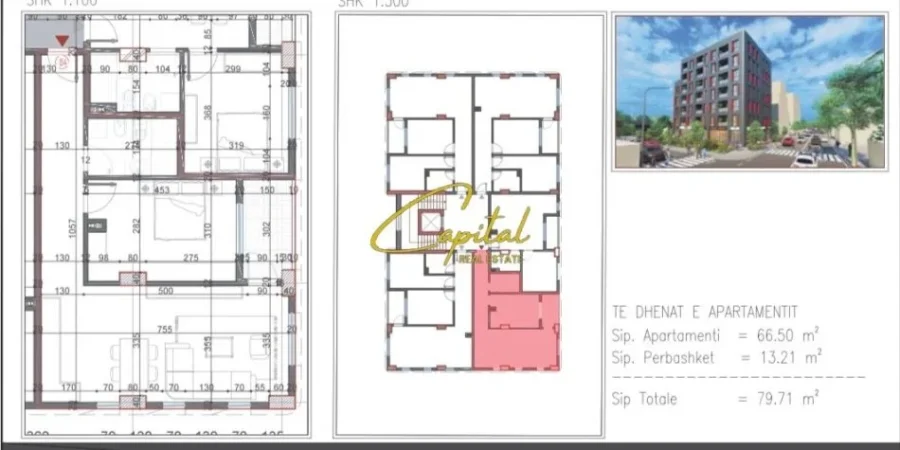 Tirane, shitet apartament 1+1 Kati 4, 79 m² 120.000 € (PASKUQAN)