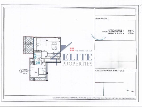 Tirane, shitet apartament 1+1+Ballkon Kati 4, 98 m² 156.304 € 