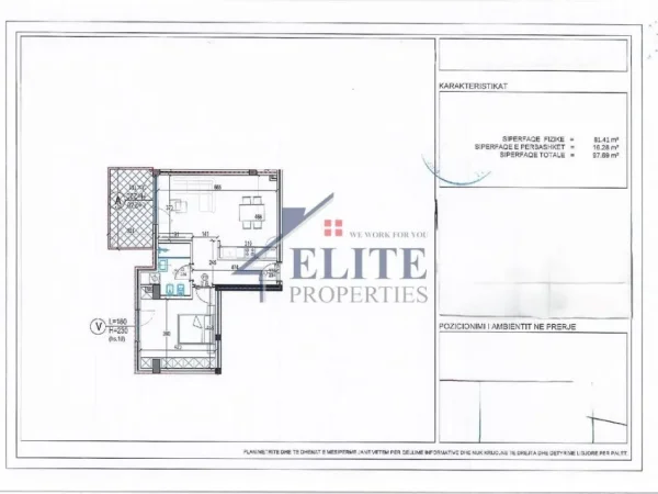 Tirane, shitet apartament 1+1+Ballkon Kati 4, 98 m² 156.304 € 