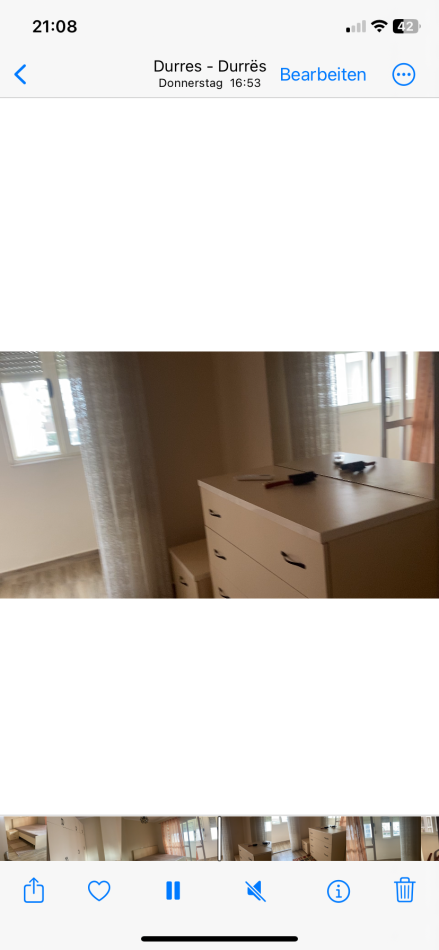 Durres Plazh, jepet me qera apartament 1+1+Aneks+Ballkon Kati 3, 470 € 