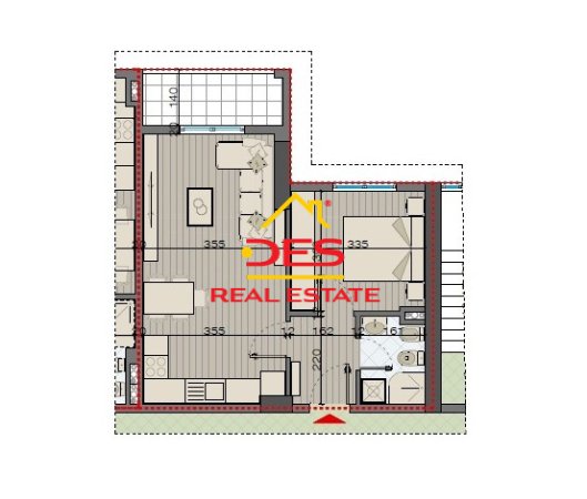 Tirane, shitet apartament 1+1+BLK Kati 3, 59 m² 50.500 Euro (bulevardi kasharit)