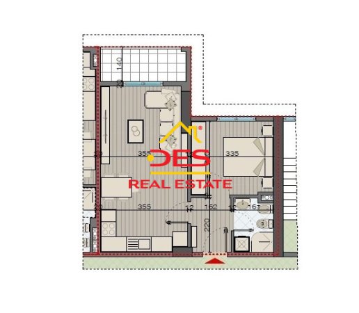 Tirane, shitet apartament 2+1+BLK Kati 2, 58 m² 49.800 Euro (bulevardi kasharit)