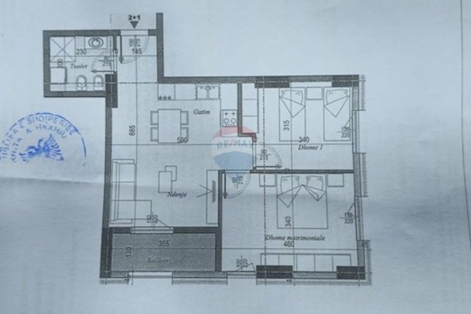 Tirane, shitet apartament 1+1+Ballkon , 73 m² 76.000 € 