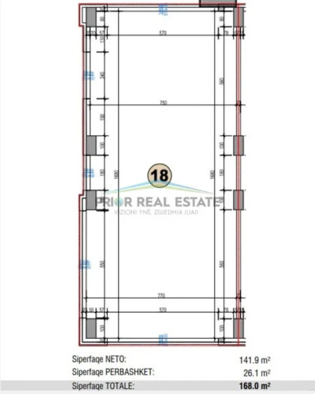 Tirane, shitet dyqan Kati 0, 160 m² 480.000 € (Kompleksi Urban Gate)
