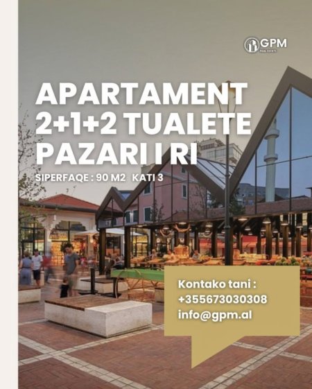 Tirane, jepet me qera apartament 2+1 Kati 3, 90 m² 500 €