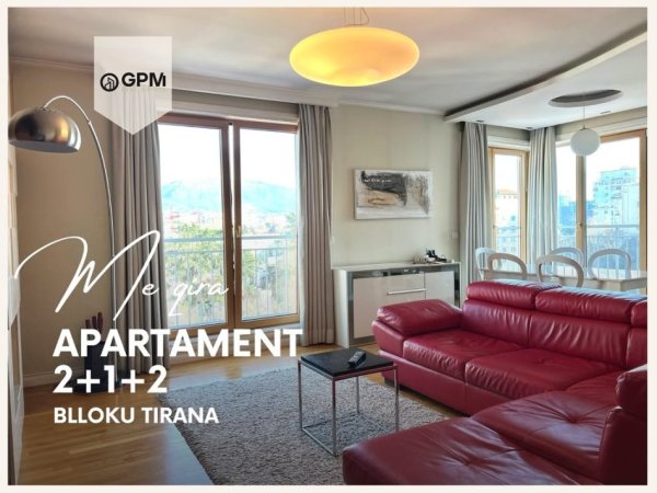 Tirane, jepet me qera apartament 2+1+2 ne Bllok , Kati 7, 123 m² 1.600 €