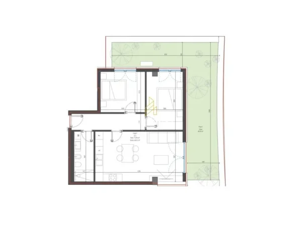 Dhermi - Palase, shitet apartament 2+1 Kati 0, 135 m² 295,777 € (Drimadhë)