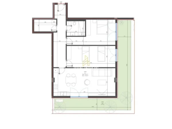 Dhermi - Palase, shitet apartament 2+1 Kati 0, 166 m² 380,298€ (Drimadhë)
