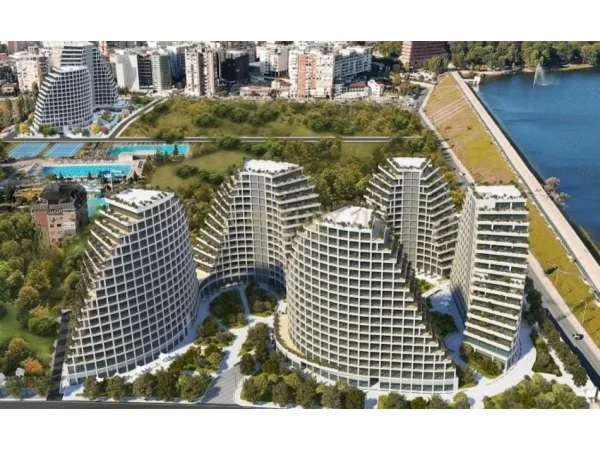 Tirane, jepet me qera zyre Kati 2, 110 m² (Residenca Lake View)