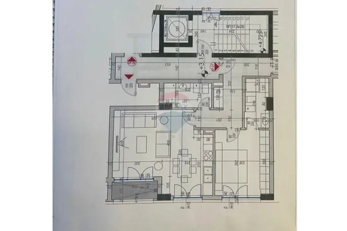 Tirane, shitet apartament 2+1+Ballkon , 107 m² 214.000 € 