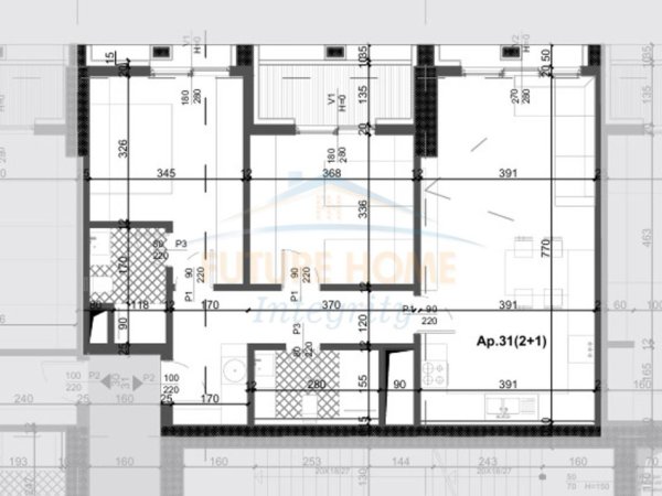 Tirane, shes apartament 2+1+Ballkon Kati 6, 112 m² 224.800 € (XHAMLLIK)