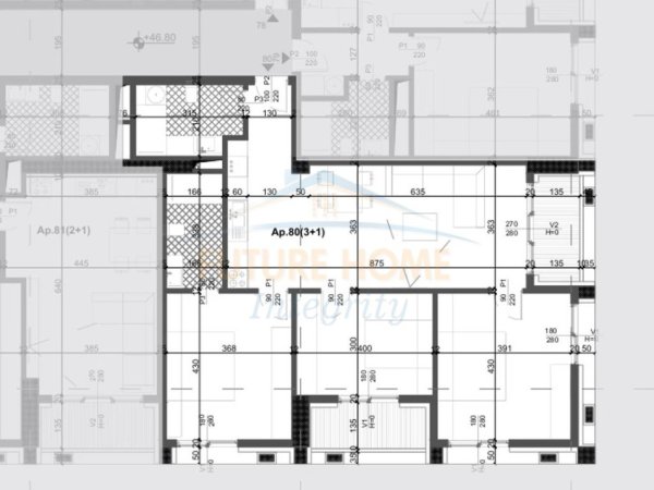 Tirane, shes apartament 3+1+Ballkon Kati 12, 119 m² 311.080 € (XHAMLLIK)