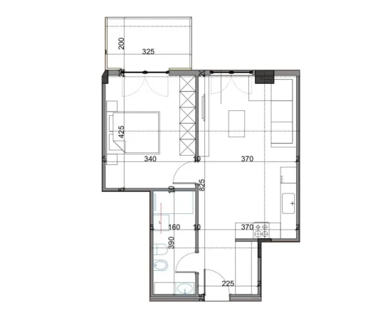 Tirane, shitet apartament 1+1+Ballkon Kati 4, 72 m² 119.130 € (RRUGA E KAVAJES)