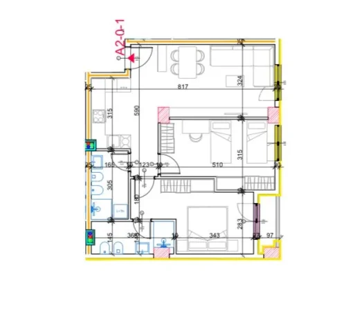 Tirane, shitet apartament 2+1+Ballkon Kati 1, 95 m² 109.500 € (paskuqan)