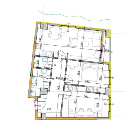 Tirane, shitet apartament 2+1+Ballkon Kati 8, 105 m² 120.300 € (paskuqan)