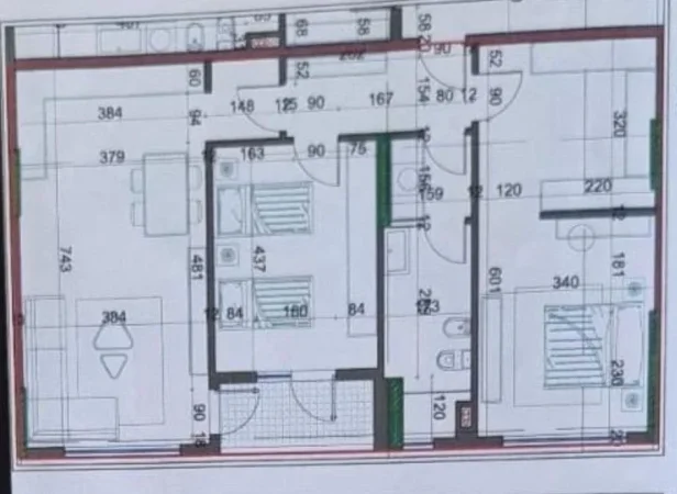 Tirane, shitet apartament 2+1+Ballkon Kati 4, 116 m² 93.000 € (kamez)