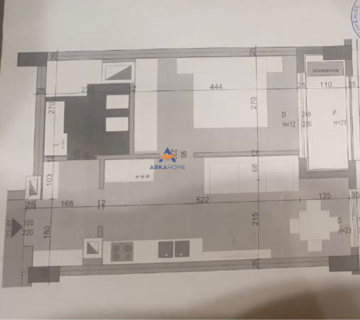 Tirane, shitet apartament 1+1+Ballkon Kati 7, 61 m² 102.000 € (NDODHET PRANE KOCO GLIOZHENIT, BRRYLI)