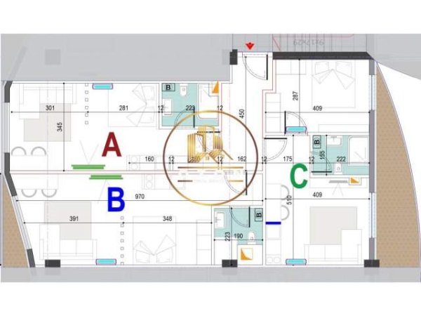 Tirane, shitet apartament 3+1+A+BLK Kati 12, 152 m² 1.450 Euro/m2 (Mine Peza)